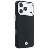 BMW iPhone 17 Pro/iPhone 18 Pro Kuori Centered Deboss Musta