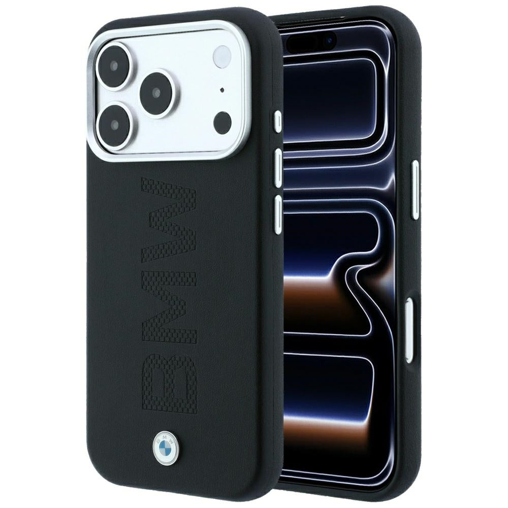 BMW iPhone 17 Pro Max/iPhone 18 Pro Max Kuori Centered Deboss Musta