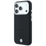 BMW iPhone 17 Pro Max/iPhone 18 Pro Max Kuori Centered Deboss Musta