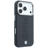 BMW iPhone 17 Pro/iPhone 18 Pro Kuori Centered Deboss Harmaa