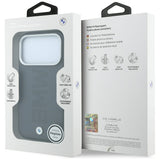 BMW iPhone 17 Pro/iPhone 18 Pro Kuori Centered Deboss Harmaa