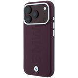 BMW iPhone 17 Pro/iPhone 18 Pro Kuori Keskitetty Upotus Viininpunainen