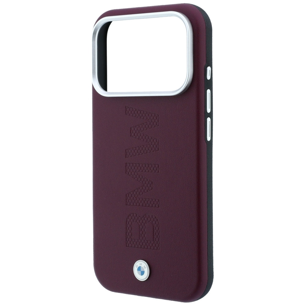 BMW iPhone 17 Pro/iPhone 18 Pro Kuori Keskitetty Upotus Viininpunainen