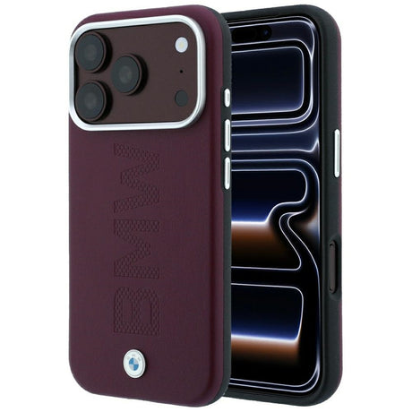 BMW iPhone 17 Pro Max/iPhone 18 Pro Max Kuori Centered Deboss Burgundy