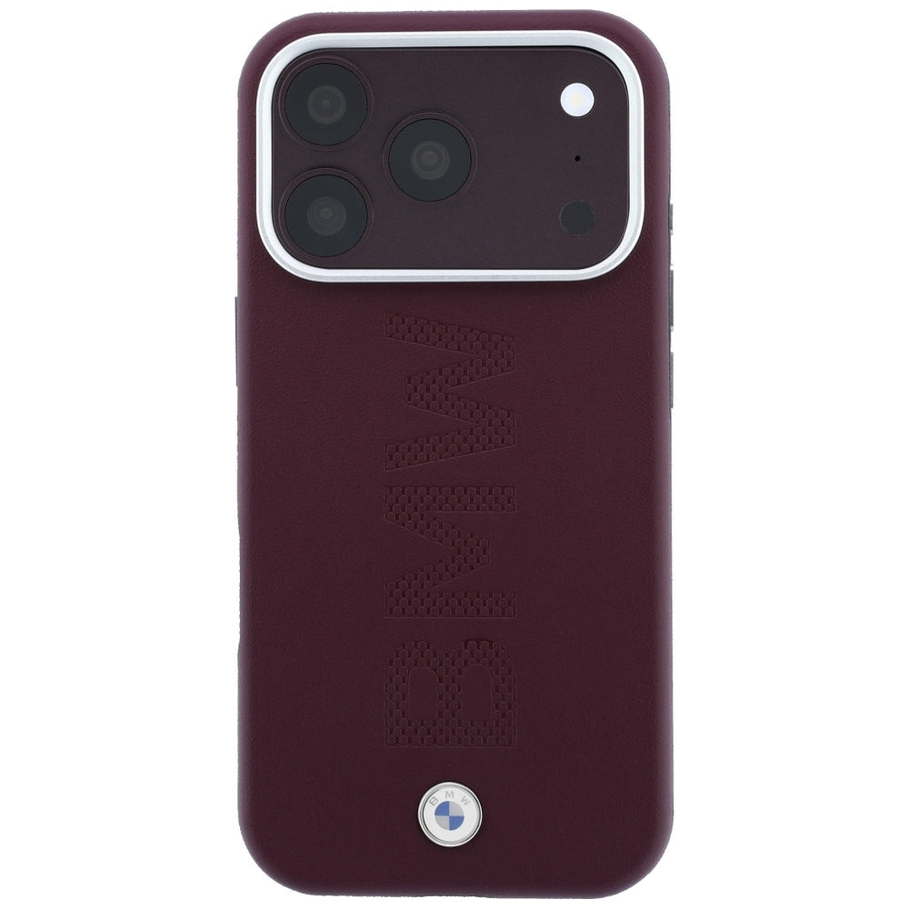 BMW iPhone 17 Pro Max/iPhone 18 Pro Max Kuori Centered Deboss Burgundy