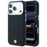 BMW iPhone 17 Pro/iPhone 18 Pro Kuori Inclined Deboss Musta