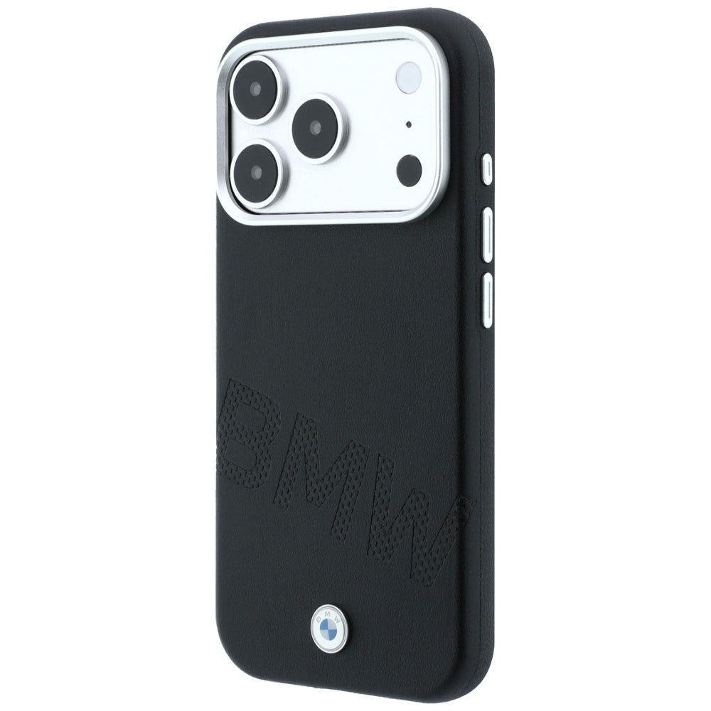 BMW iPhone 17 Pro/iPhone 18 Pro Kuori Inclined Deboss Musta