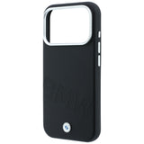 BMW iPhone 17 Pro/iPhone 18 Pro Kuori Inclined Deboss Musta