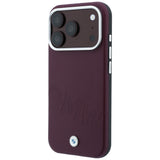 BMW iPhone 17 Pro Max/iPhone 18 Pro Max Kuori Inclined Deboss Burgundy