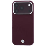 BMW iPhone 17 Pro Max/iPhone 18 Pro Max Kuori Inclined Deboss Burgundy