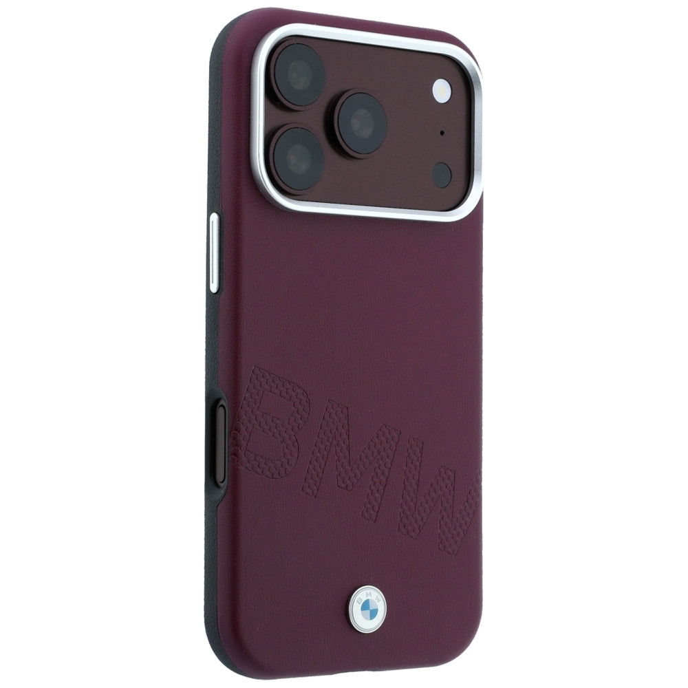 BMW iPhone 17 Pro Max/iPhone 18 Pro Max Kuori Inclined Deboss Burgundy