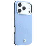 BMW iPhone 17 Pro/iPhone 18 Pro Kuori Inclined Deboss Sininen