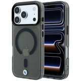 BMW iPhone 17 Pro/iPhone 18 Pro Kuori Frosted Metal Logo Musta