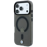 BMW iPhone 17 Pro/iPhone 18 Pro Kuori Frosted Metal Logo Musta