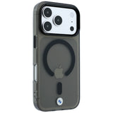 BMW iPhone 17 Pro/iPhone 18 Pro Kuori Frosted Metal Logo Musta