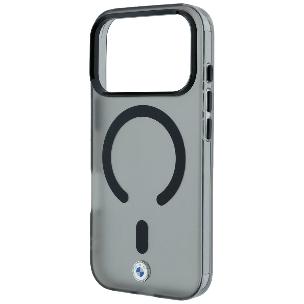 BMW iPhone 17 Pro/iPhone 18 Pro Kuori Frosted Metal Logo Musta