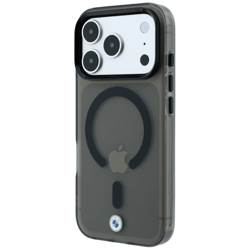 BMW iPhone 17 Pro Max/iPhone 18 Pro Max Kuori Frosted Metal Logo Musta