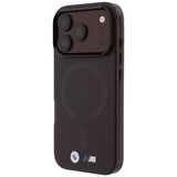 BMW iPhone 17 Pro/iPhone 18 Pro Kuori M Frosted Metal Logo Burgundy