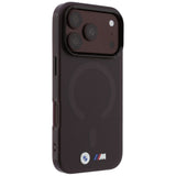 BMW iPhone 17 Pro/iPhone 18 Pro Kuori M Frosted Metal Logo Burgundy