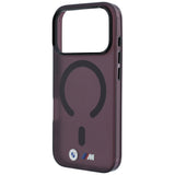 BMW iPhone 17 Pro/iPhone 18 Pro Kuori M Frosted Metal Logo Burgundy
