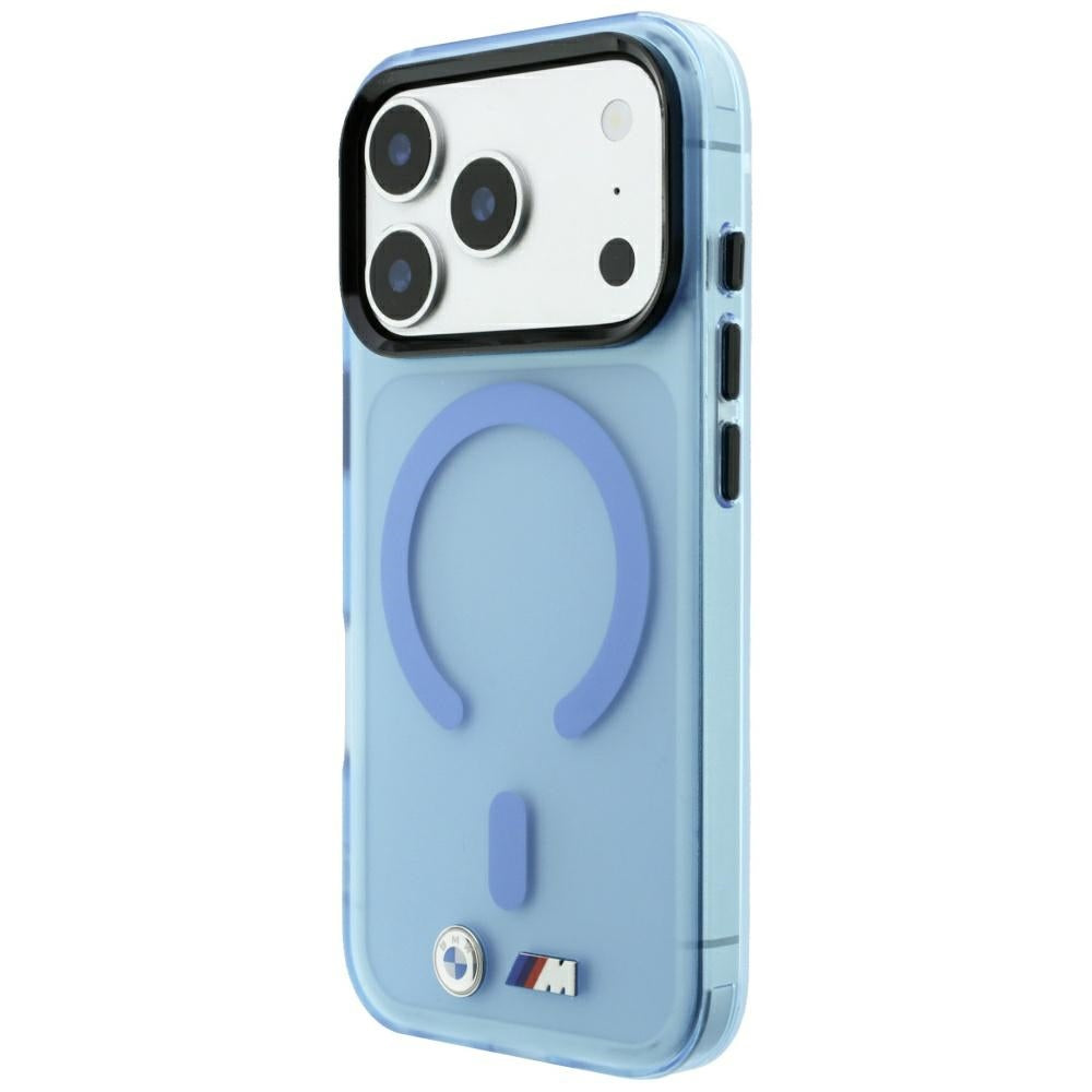 BMW iPhone 17 Pro Max/iPhone 18 Pro Max Kuori M Frosted Metal Logo Sininen