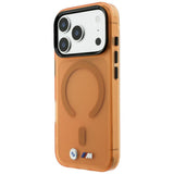 BMW iPhone 17 Pro/iPhone 18 Pro Kuori M Frosted Metal Logo Oranssi