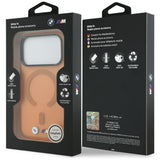 BMW iPhone 17 Pro Max/iPhone 18 Pro Max Kuori M Frosted Metal Logo Oranssi