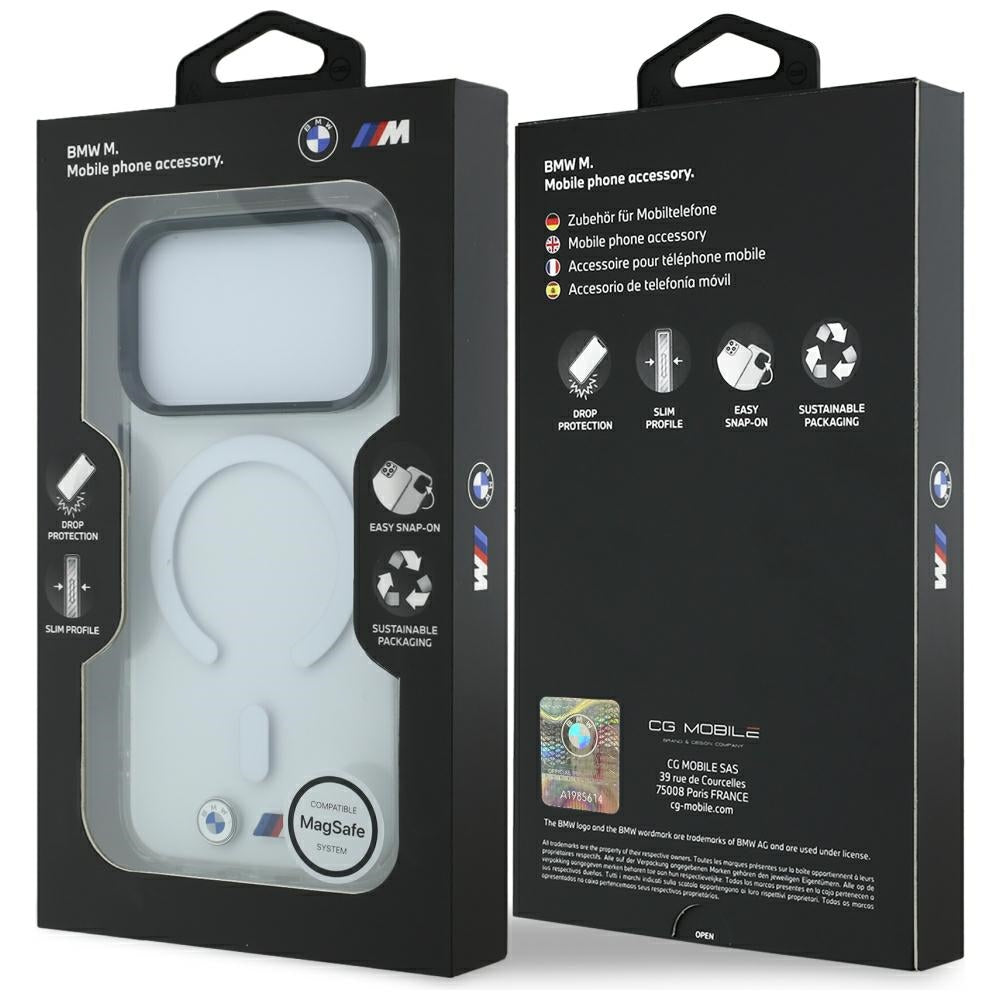BMW iPhone 17 Pro/iPhone 18 Pro Kuori M Kiiltävä metallilogo Kirkas