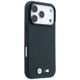 BMW iPhone 17 Pro/iPhone 18 Pro Kuori M Quadrille Kevlar Metallilogo Laivastonsininen