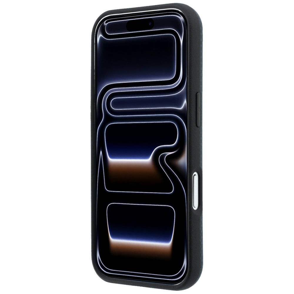 BMW iPhone 17 Pro/iPhone 18 Pro Kuori M Quadrille Kevlar Metallilogo Laivastonsininen