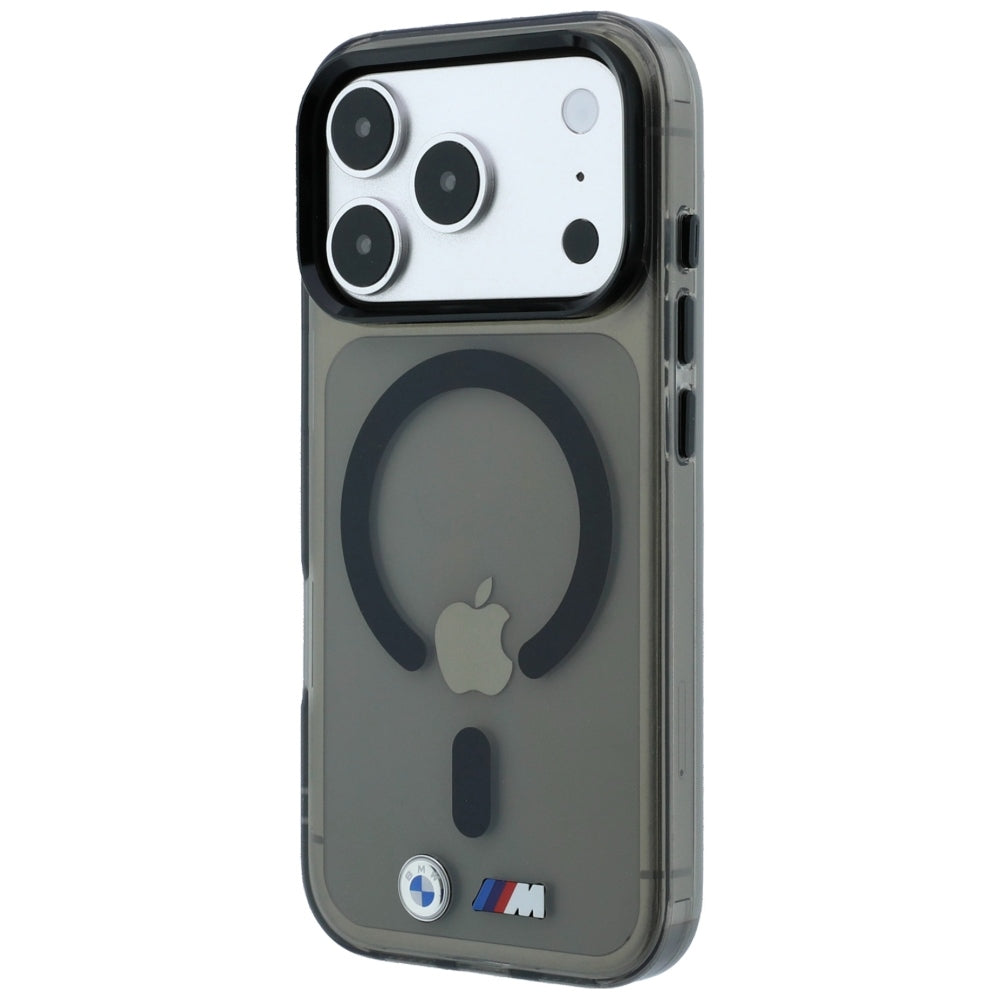 BMW iPhone 17 Pro/iPhone 18 Pro Kuori M Kiiltävä metallilogo Musta