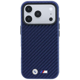 BMW iPhone 17 Pro/iPhone 18 Pro Kuori M Carbon Metal Logo laivastonsininen