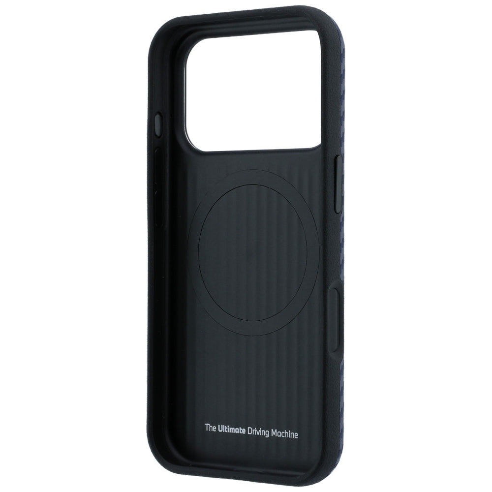BMW iPhone 17 Pro/iPhone 18 Pro Kuori M Carbon Metal Logo laivastonsininen