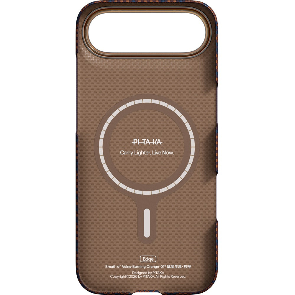 Pitaka iPhone Air Kuori Edge MagSafe Burning Oranssi