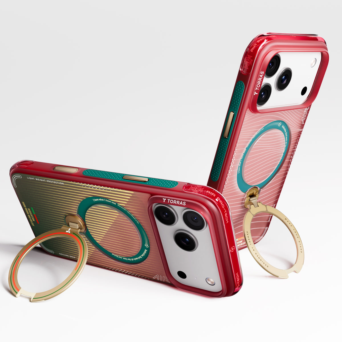 Torras iPhone 17 Pro Max Kuori Ostand Q3 Air Portugal Wave of Passion
