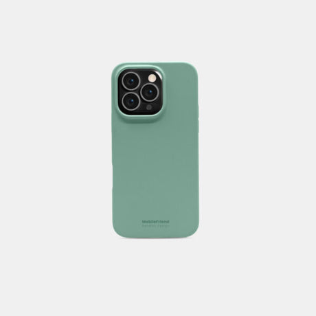 MobileFriend iPhone 15 Pro Skal Silikon Cozy Green