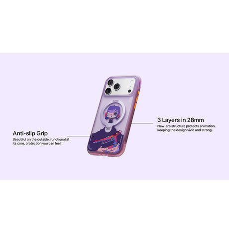 Torras iPhone 17 Pro Kuori Ostand Q3 Air Gawx Neon Night Muse