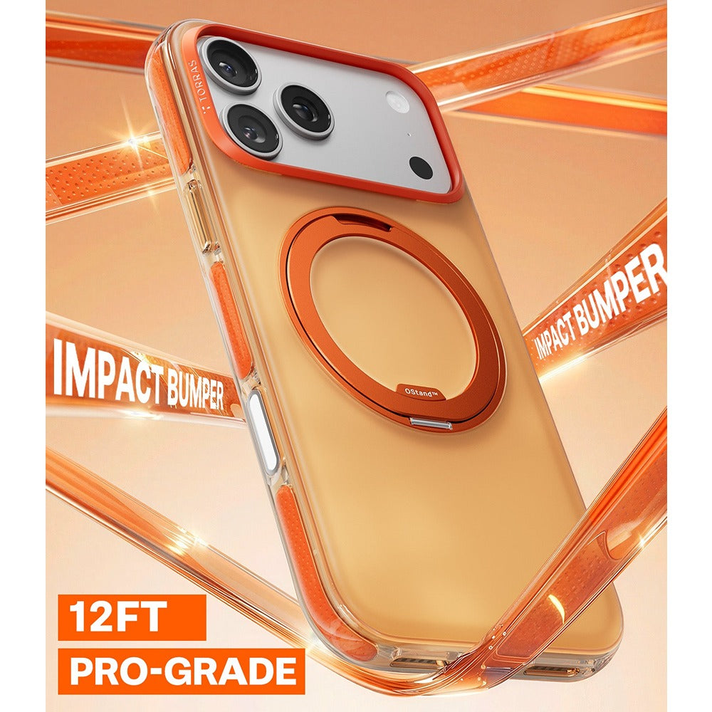 Torras iPhone 17 Pro Max Kuori Ostand O3 Hue Golden Citrus