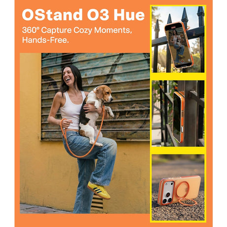Torras iPhone 17 Pro Max Kuori Ostand O3 Hue Golden Citrus