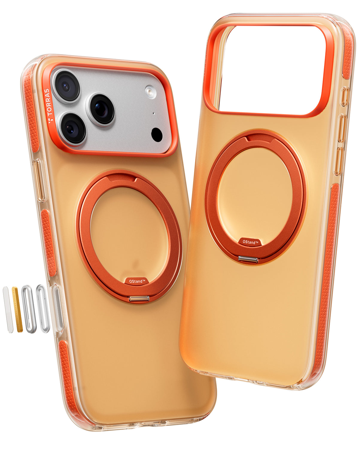 Torras iPhone 17 Pro Max Kuori Ostand O3 Hue Golden Citrus