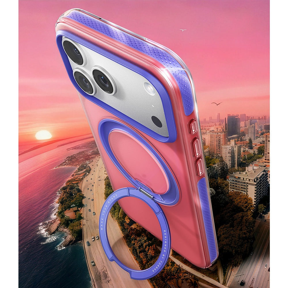 Torras iPhone 17 Pro Kuori Ostand O3 Hue Blush Pink