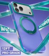 Torras iPhone 17 Pro Max Kuori Ostand O3 Hue Indigo Blue