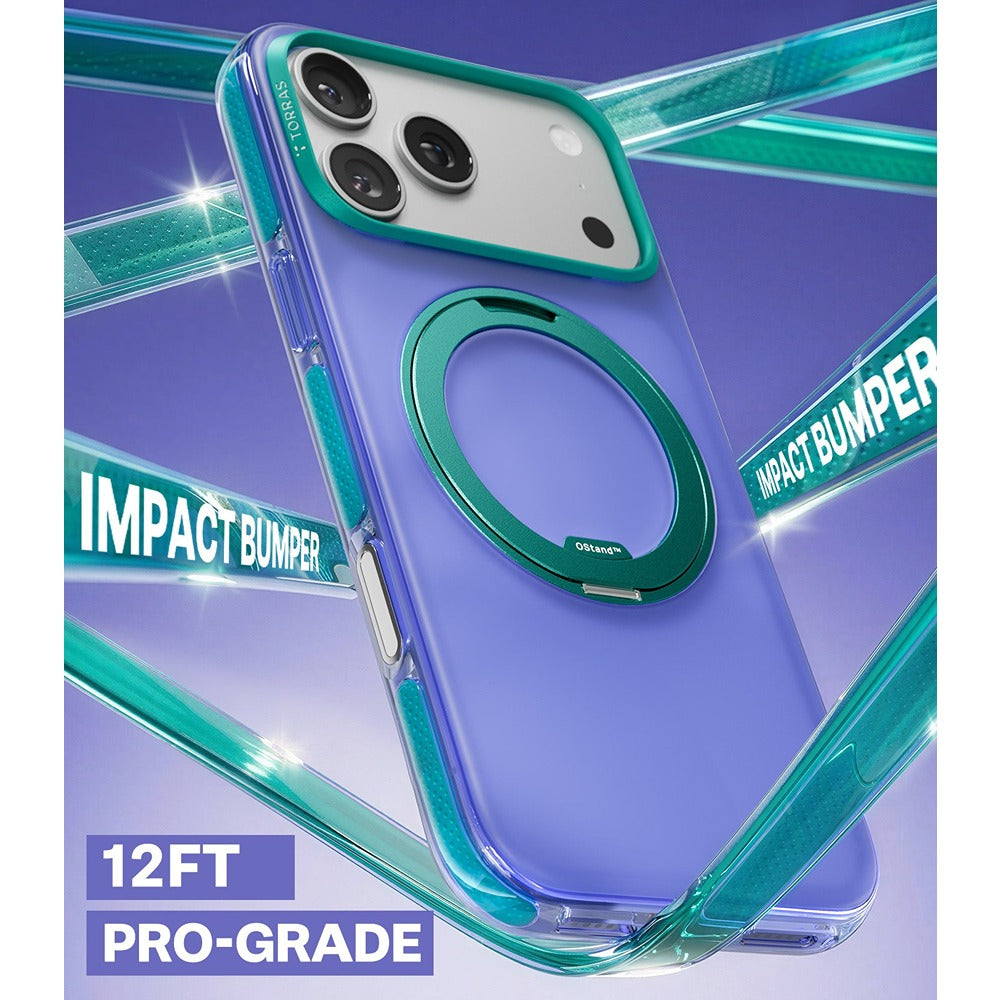 Torras iPhone 17 Pro Kuori Ostand O3 Hue Indigo Blue