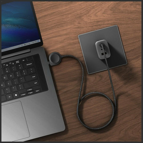 Energea Flow Duo 2-in-1 USB-C-latauskaapeli Samsung Galaxy Watch -laturilla 1,5 m