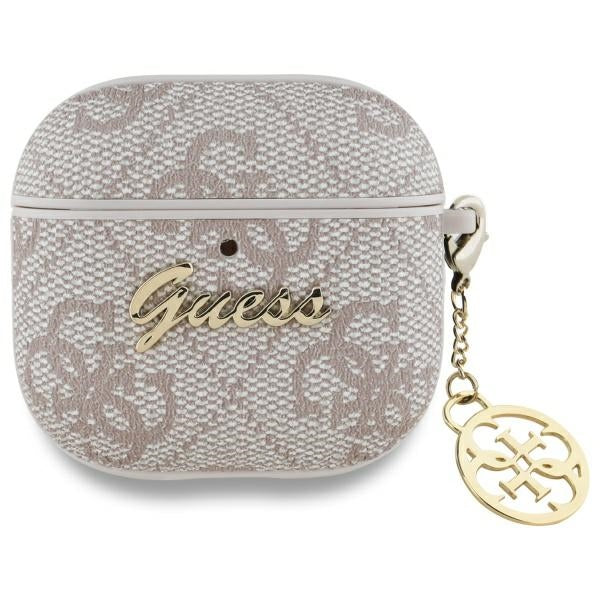 Guess AirPods 4 Kuori 4G Charm Vaaleanpunainen