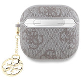 Guess AirPods 4 Kuori 4G Charm Vaaleanpunainen