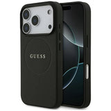 Guess iPhone 17 Pro/iPhone 18 Pro Kuori Grained Musta
