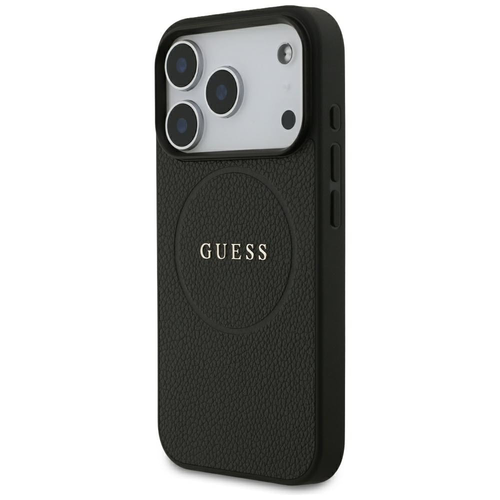 Guess iPhone 17 Pro/iPhone 18 Pro Kuori Grained Musta