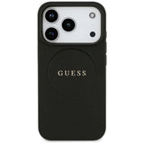Guess iPhone 17 Pro/iPhone 18 Pro Kuori Grained Musta