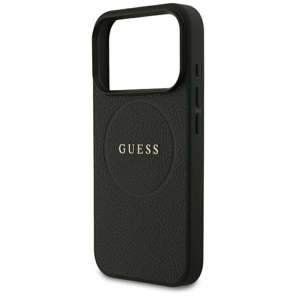 Guess iPhone 17 Pro/iPhone 18 Pro Kuori Grained Musta